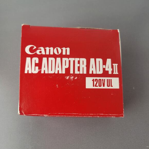 Canon AC Adapter AD-4 II 120V UL Power Supply 4.5V 600mA Charger Original  Box - Picture 1 of 12